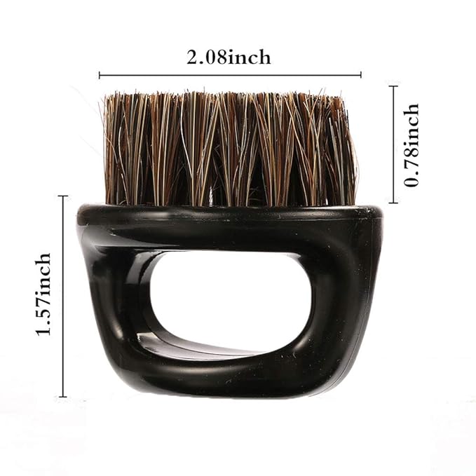 2-Pack Beard Brush for Men - Men's Beard Brush (Essential Tool For Professional Barbering & Grooming Services), Brush Neck Face Duster Brush for Hairdressing Salon Household