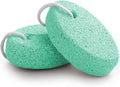 Natural Foot Pumice Stone for Feet, Borogo 2-Pack Lava Pedicure Tools Hard Skin Callus Remover for Feet and Hands -Green