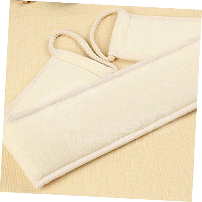 minkissy 10pcs Long Sisal Bath Towels Back Scrubber Straps Beige Bathroom Towels