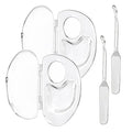 2 PCS Transparent Acrylic Makeup Mixing Palette with Sealed Storage – Liquid Foundation Holder, Nail & Pigment Blending Board