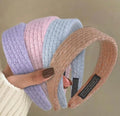 Huachi Knitted Headbands for Women Non Slip Trendy Headbands for Women’s Hair 1 inch Wide Cute Headband for Girls, Spring Head Bands Fashion Hair Accessories 4PCS