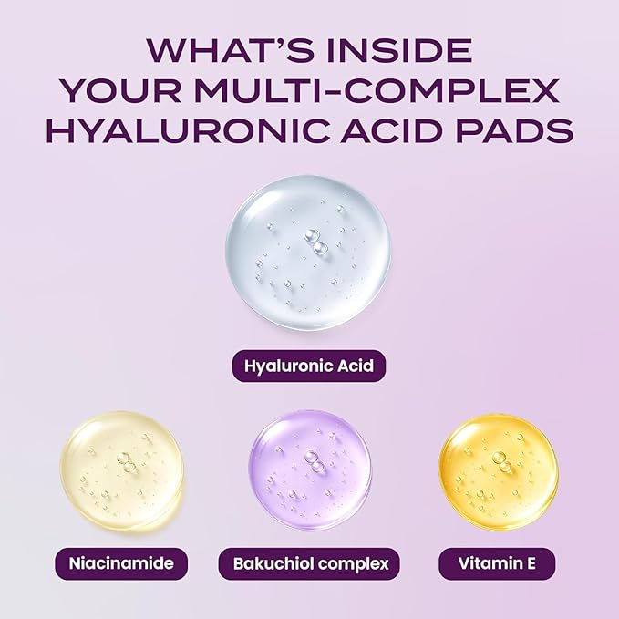 Body Restore Bakuchiol Toner Pads 60 Count – Gentle Retinol Alternative for Dark Spots & Wrinkles, Korean Skin Care Exfoliating Pads with Niacinamide, Hyaluronic Acid & Bakuchiol Serum, Anti-Aging