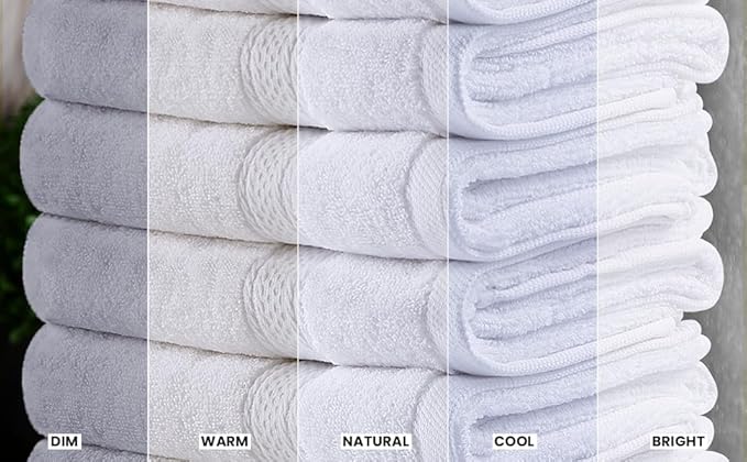 Utopia Towels 6 Pack Premium Hand Towels Set, 16 by 28 inches, 100% Ring Spun Cotton, Ultra Soft and Highly Absorbent 600GSM Towels for Bathroom, Gym, Shower, Hotel, and Spa, White
