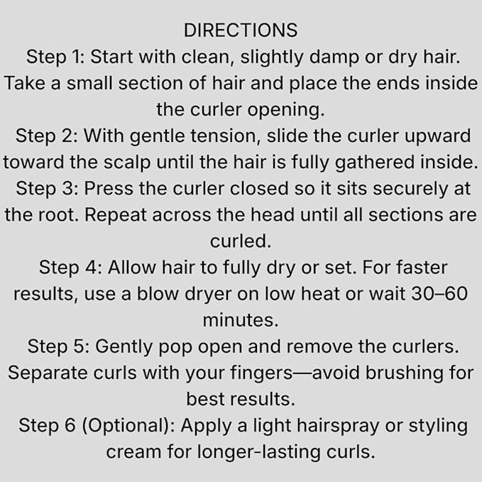 My Beauty Spot 40 Pc. Silicone Hair Curlers - 40 Silicone Curlers, 2 Sizes, No Heat Damage, Soft Material, Comes with Storage Case