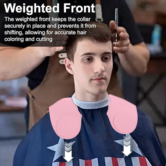 Silicone Hair Cutting Guide Collar - Waterproof Cutting Mat for Hair Stylist - Hair Cutting Cape