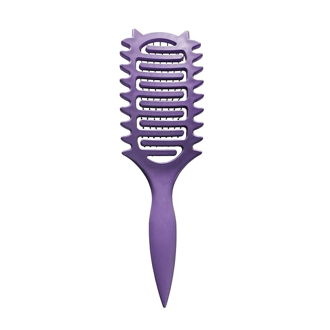 Curl Defining Brush,2025 Vented Hair Brush For Detangling Styling,For Curly Hair Wet,Shaping And Defining Curls For Women Gift For Women Less Pulling(purple)