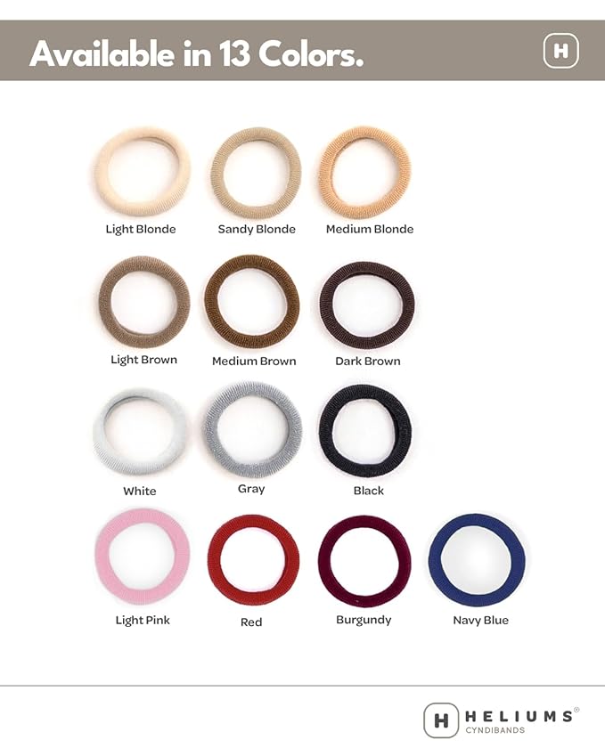 Heliums Small Soft Hair Ties - Navy Blue - 1 Inch Mini Nylon Bands, No Damage Ponytail Holders for Kids, Braids, and Thin Hair - 30 Count