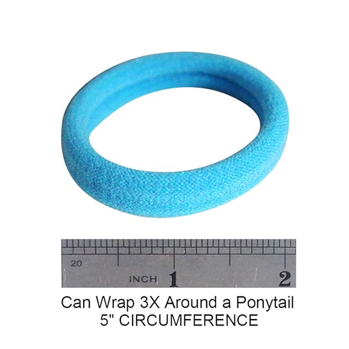 J-MEE Seamless Hair Bands, 100PCS Hair Ties Ponytail Holders Headband Scrunchies for Thick Hair No Crease Damage (Mix Colors)