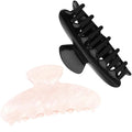 2 Pack Hair Claw Clips for Women, Acrylic Claw Clips for Thick Hair Non-slip Clip for Hair, Large Claws Hair Accessories for Women (Pink & Black)