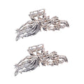 2 Pcs Large Metal Hair Claw Clips - Personality Nonslip Silver Hair Clamps,Perfect Jaw Hair Clamps For Women And Thinner-Thick Hair Styling-Strong Hold Hair-Fashion Hair Accessories (style4)