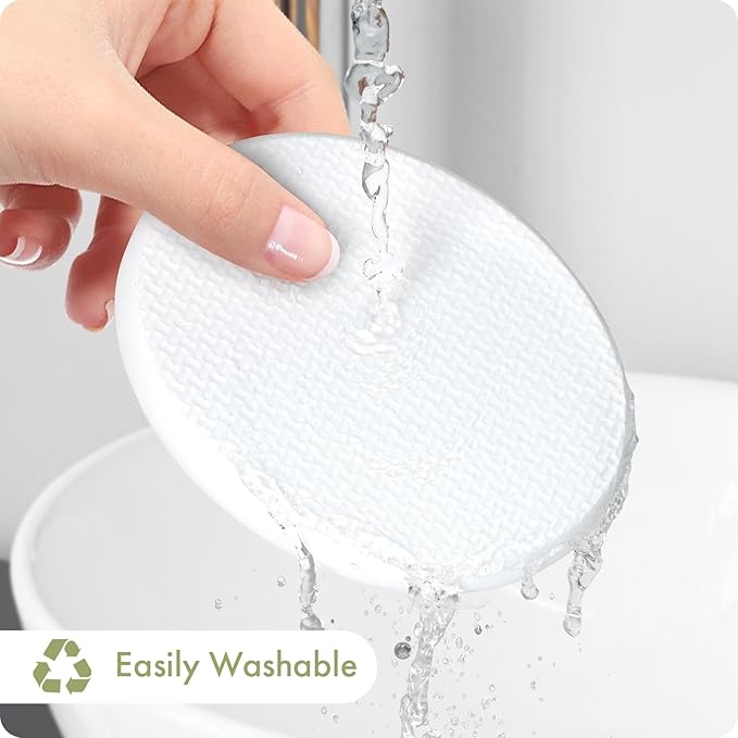 AmazerBath 6 PCS Lotion Applicator Replacement Pads, Back Sunscreen Applicator for Kids, Elderly, Women, Apply Cream Medicine Skin Cream Moisturizer Sunscreen Tanner, Handle Not Included，White
