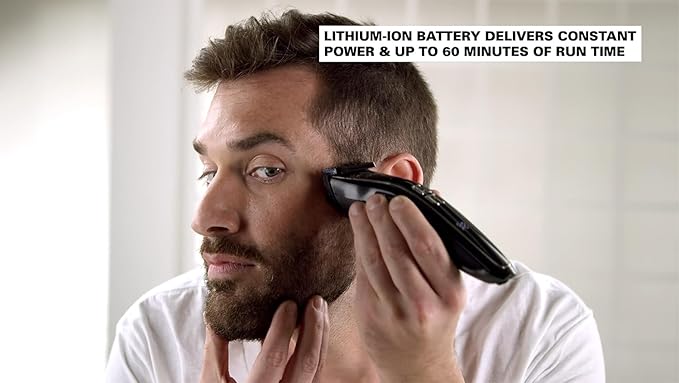 Andis Explorer Waterproof Beard & Body Trimmer: Precision Cutting, Advanced Features, and Long-Lasting Power, Lithium Ion Battery, 4 Function Display, Ceramic Cutter, Turbo Mode, Black, 562066