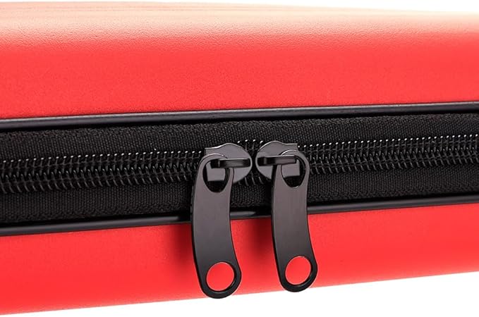 Barber Bag for Clippers Supplies, Sturdy Clipper Storage Case for Barber Accessories, Hair Trimmer Organizer Travel Bag for Men Razor Guard Grooming Kits (Big-Red)