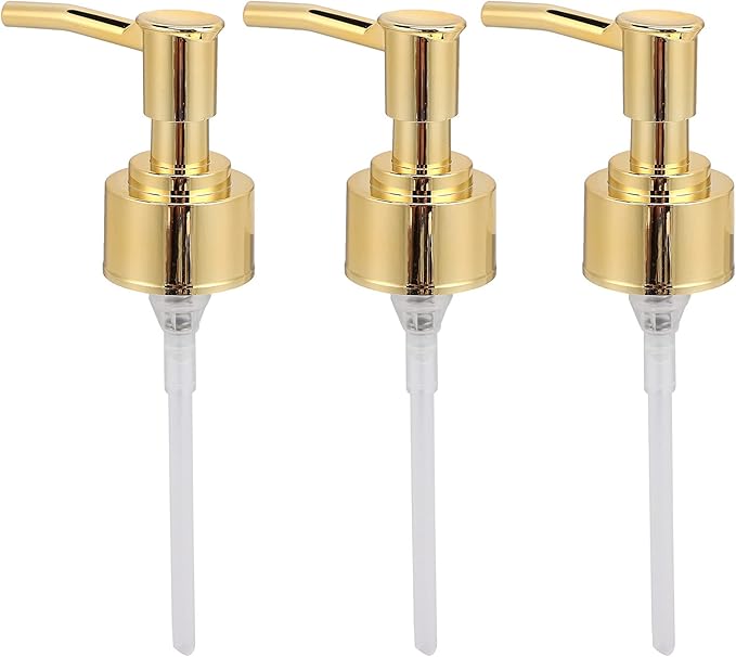 Perfume Bottle Pump Shampoo and Conditioner Bottle Nozzle Shower Gel Bottle Spray Nozzle Kit ABS Material with 360 Degree Rotation for Soap Lotion Massage Oil Bottle Accessory