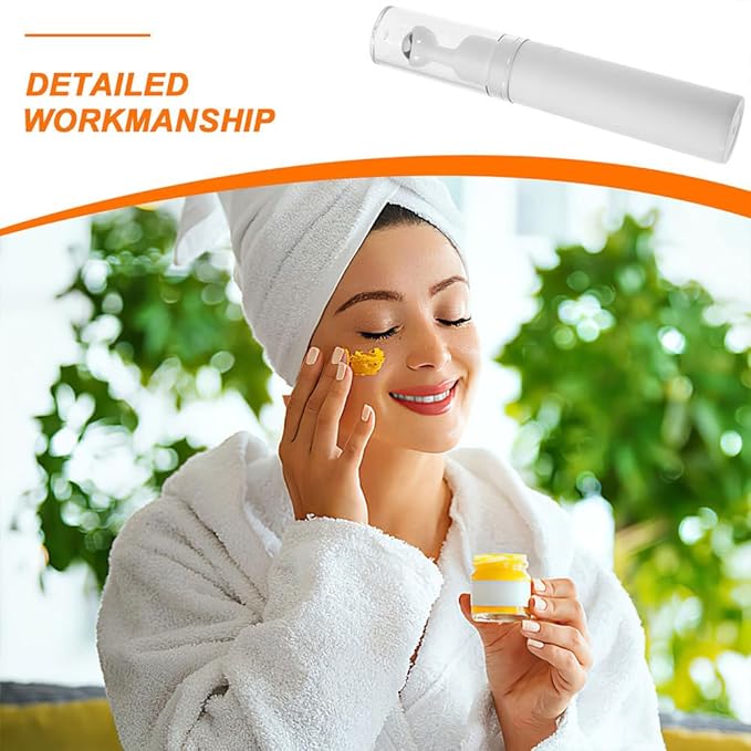 Eye Cream Container Roller Bottle, 2pcs 15ml Empty Roll On Bottles Travel Essential Oil Roller Bottles Refillable Cream Bottle Eye Cream Applicator Roller Cosmetic Dispenser for Women