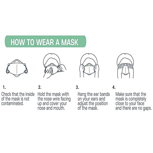 akgk KN95 Face Masks 50 Pack,5-Ply Disposable Purple Face Mask Against PM 2.5 Smoke and Dust