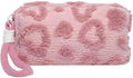 SxoSyo Makeup Bag for Women Cosmetic Bags Large Make up Brushes Pouch Travel Toiletry Purse Zipper Storage Organizer for Gifts (heart, pink)