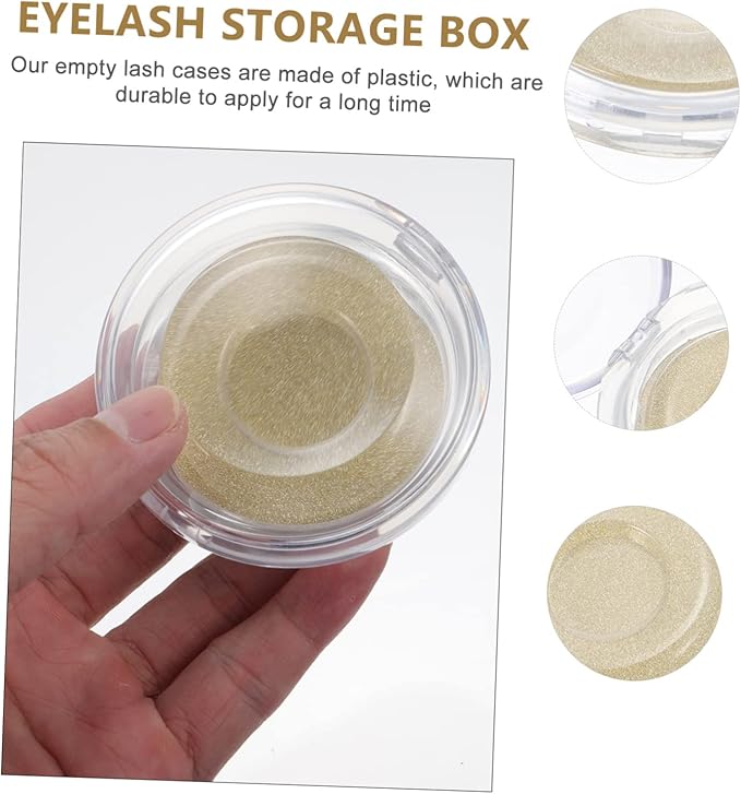 5pcs False Eyelash Case Eyelash Holder Pack Portable Makeup Storage Organizer