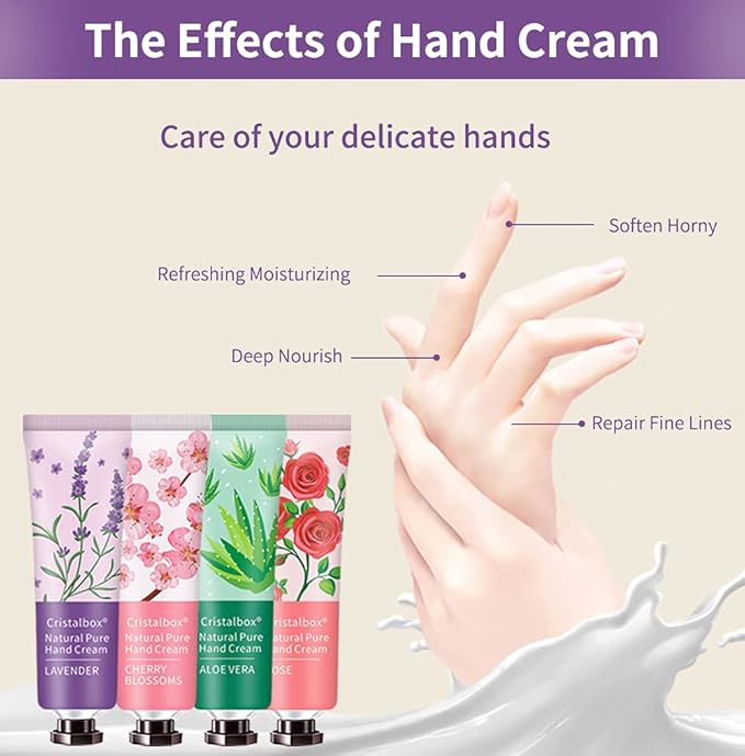 28 Pack Hand Lotion Gifts for Women,Easter Basket Stuffers,Mothers Day Gifts,Teacher Appreciation Gifts,Nurses Week Gifts Bulk Gifts for Women,Teen Girls,Natural Plant Hand Cream for Dry Cracked Hands