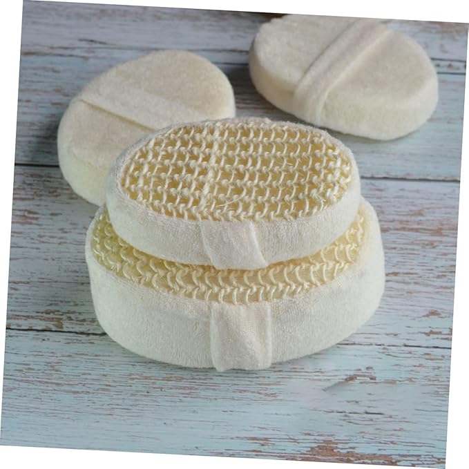4-Piece Bathing Scrubbing Set Comfortable Back Scrubber Strap and Glove for Shower for Adults Easy to Use Bath Supply