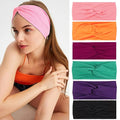Kachanaa 6 Pcs Headbands for Women No-Slip Stretchy Boho Hair Bands Soft Cross Elastic Yoga Workout Running Thick Headbands for Women's Hair Accessories