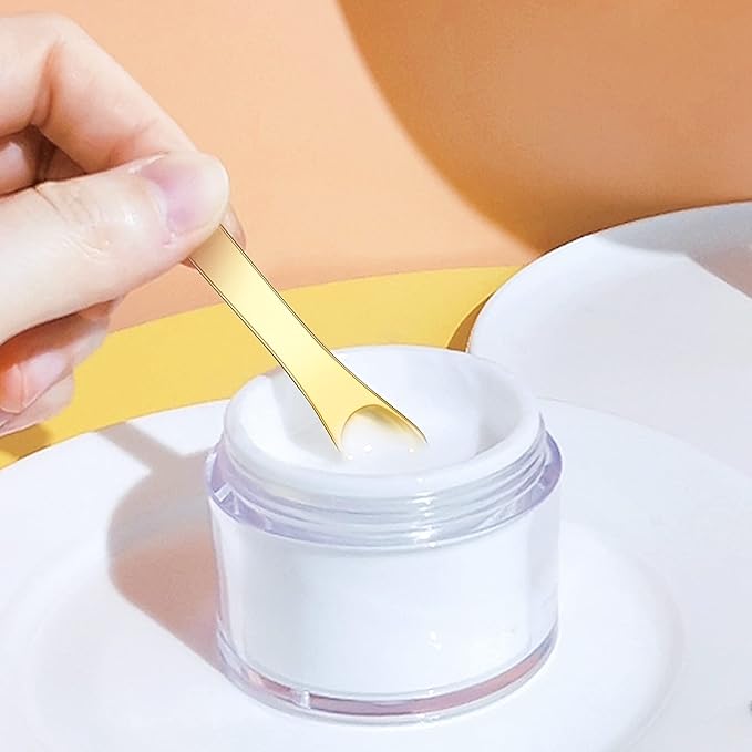 Mini Metal Makeup Spatula Skin Care Cosmetic Spoon Reusable Applicator, Beauty Scoop for Facial Cosmetic for Face Mask Cream Lotions Moisturizers