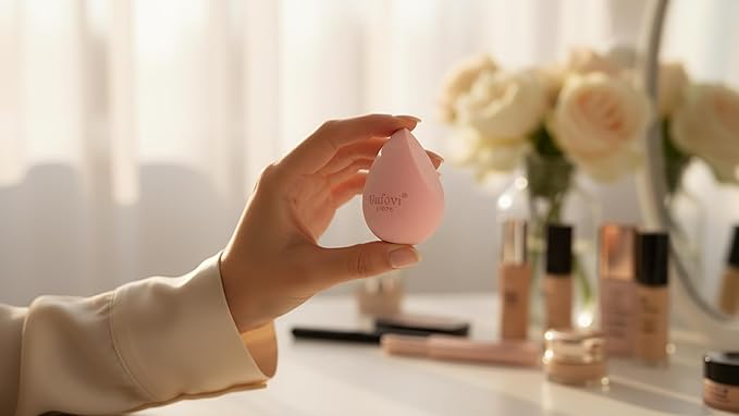 7-Pack Makeup Sponges Set, Cosmetic Sponge for Foundation & Concealer, Latex-Free Reusable Beauty Face Blender, Soft Makeup Blenders for Liquid, Cream, Powder Wet/Dry Application (Multi)