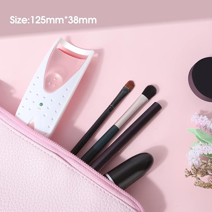 TOUCHBeauty Professional Heated Eyelash Curler with Silicone Refill Pad Curling Tool for Women Long Lasting Eyelashes TB-2003B