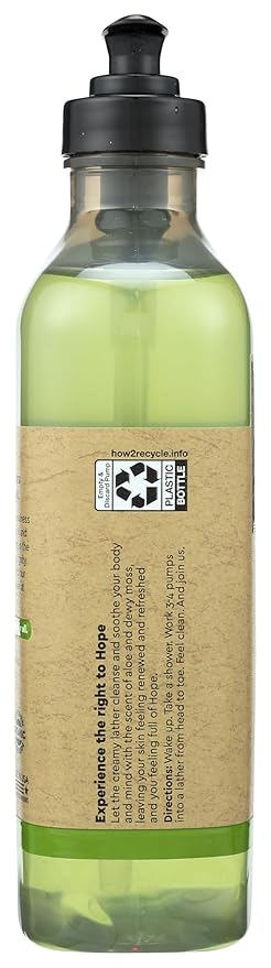 The Right to Shower Sulfate Free Body Wash, Hope, Aloe Vera + Dewy Moss, 16 Fl Oz