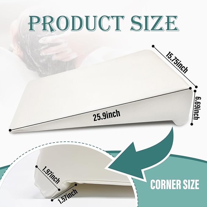 Hair Washing Station for Kids Waterproof Shampoo Foam Mat with Ergonomic Design Non Slip Bath Pillow Sink Soft Neck Support for Easy Hair Wash