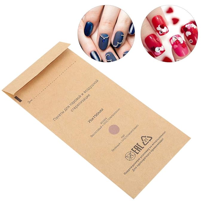 Nail Clean Bag BagNail Tool Clean PouchCosmetics Tool Clean PouchNail Machine Accessory [75*150mm]