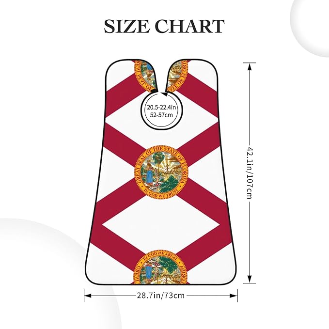 Flag Of Georgia Print Beard Bib Shaving Apron, Beard Hair Trimming Cape Gift For Dad