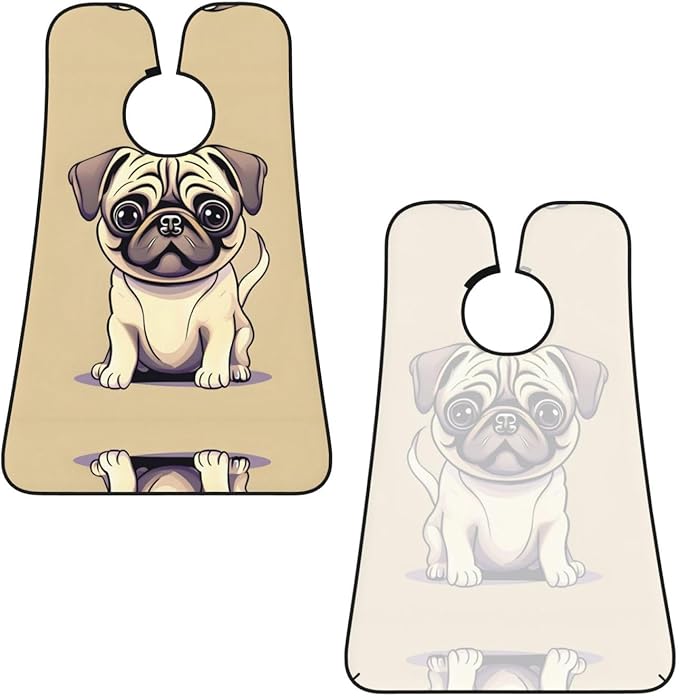 Three Dachshunds Print Beard Bib Shaving Apron, Beard Hair Trimming Cape Gift For Dad