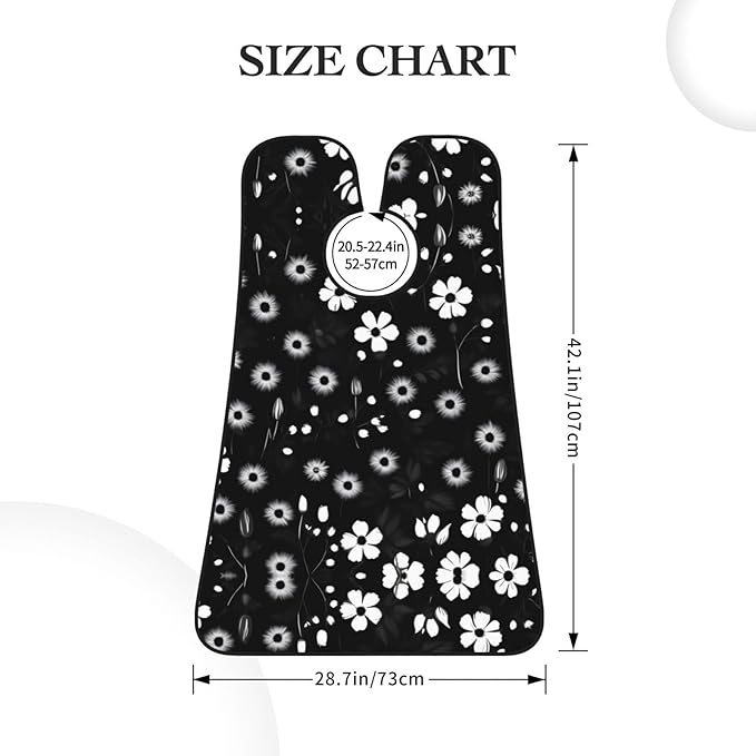 Black And White Marble Texture Print Beard Bib Shaving Apron, Beard Hair Trimming Cape Gift For Dad