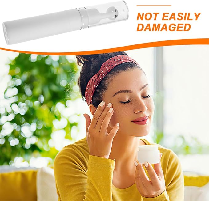 Eye Cream Container Roller Bottle, 2pcs 15ml Empty Roll On Bottles Travel Essential Oil Roller Bottles Refillable Cream Bottle Eye Cream Applicator Roller Cosmetic Dispenser for Women
