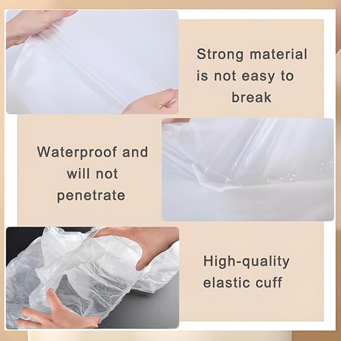 50Pcs Disposable Waterproof Capes, Hair Cutting Cape,Hair Color Cape Disposable Hair Salon Capes for Hair Stylist, Hair Dye and Styling Bibs for Hairdresser Artist Clients