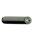 Mustache & Beard Comb Or Fine Tooth Moustache Pocket Metal Powder Coated Black Keychain Comb For Men - 5 x 1.25 Inches by Death Grip (Large)