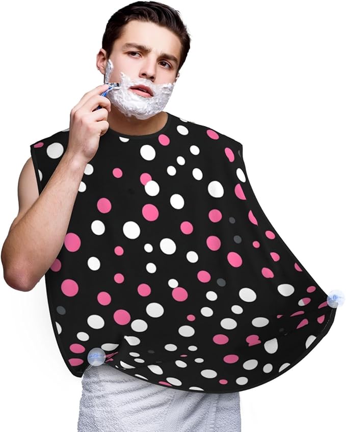 Jellyfish Pattern Print Beard Bib Shaving Apron, Beard Hair Trimming Cape Gift For Dad