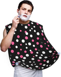 Jellyfish Pattern Print Beard Bib Shaving Apron, Beard Hair Trimming Cape Gift For Dad