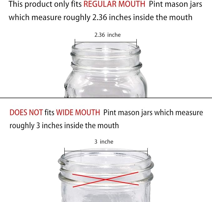 Amolliar Mason Jar Foaming Soap Dispenser Pump Lids, Rustproof Stainless Steel Lid Plastic Pump for Regular Mouth Mason Jar, Kitchen Bathroom Farmhouse Decor, Waterproof Stickers, Brushed Nickel 2Pack