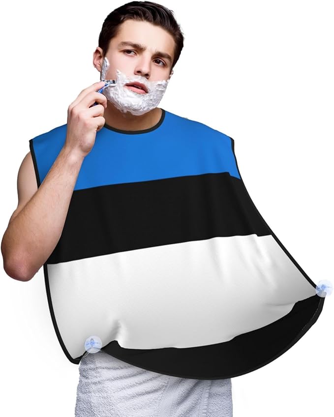 Flag Of Georgia Print Beard Bib Shaving Apron, Beard Hair Trimming Cape Gift For Dad