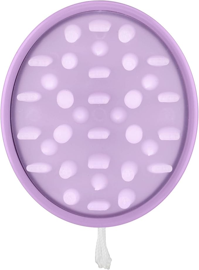 Conair Scalp Massager Shampoo Brush – Deep Cleansing, Exfoliating & Stimulating Hair Scrubber for Healthy Scalp & Hair Growth, Soft Silicone Bristles, Comfortable Grip, All Hair Types, Purple