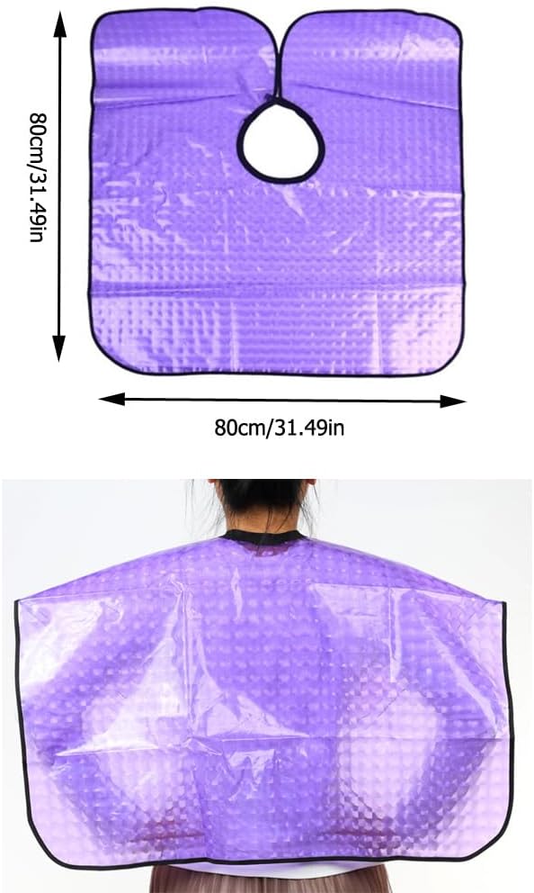 2 Pack Waterproof Hair Dye Cape Portable Short Comb-Out Capes Hair Cutting Cape Haircut Apron Styling Cape Makeup Bib for Stylist Artist Hairdressing Hair Coloring Kit Bleach Beauty Salon