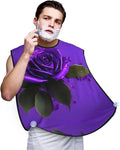 Rabbit Background Print Beard Bib Shaving Apron, Beard Hair Trimming Cape Gift For Dad