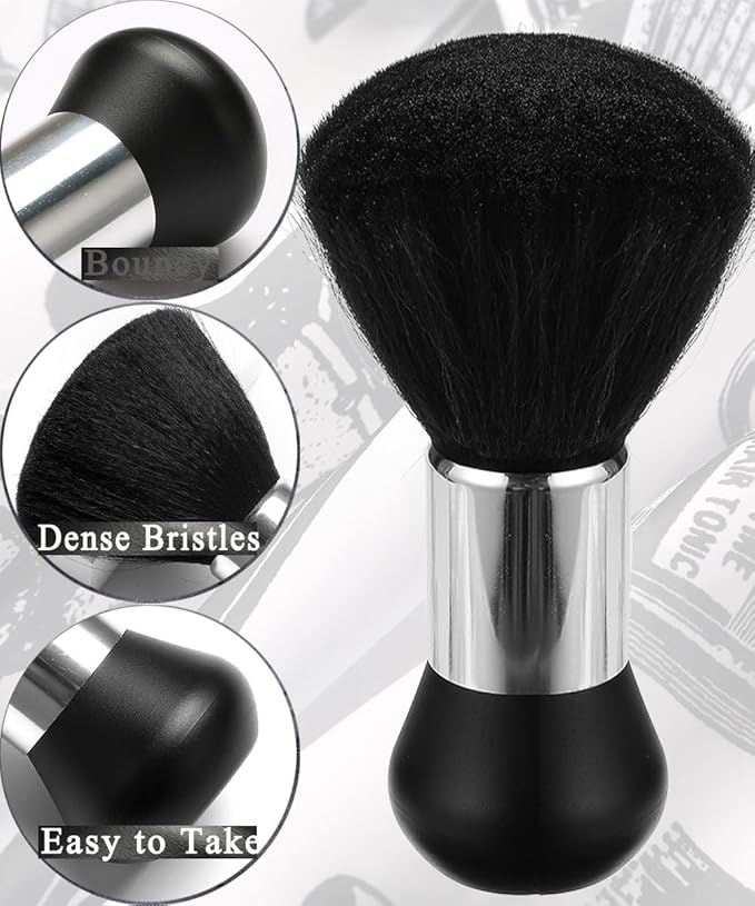 Professional Hair Cutting Cape with Neck Duster Brush, Salon Barber Cape, Hairdressing Accessories B