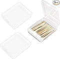 3-Piece Portable Travel Pad Holder - Bathroom Vanity Countertop Storage Organizer - Cotton Ball & Swab Dispenser - Transparent
