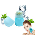 Ice Roller for Face and Eye, Ice face roller,Gua Sha Facial Tools, Facial ice roller, Skin Care Tools,Ice mold for face…(blue-face)
