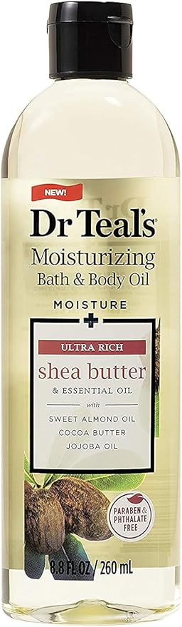 Dr. Teals Bath & Body Oil Variety Gift Set (3 Pack, 8.8oz Ea.) - Rejuvenating Eucalyptus, Ultra Rich Shea Butter, & Nourishing Coconut Oil - Essential Oils Hydrate Skin & Alleviate Stress