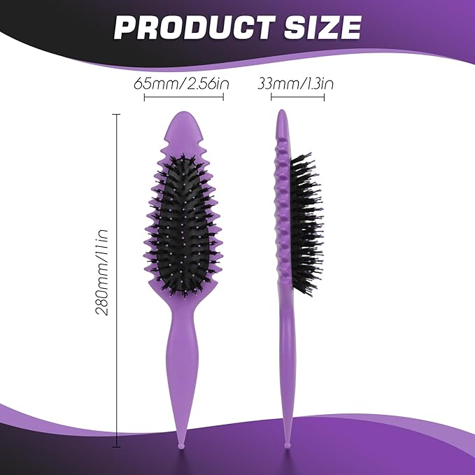 Candy Brush Curl Defining Hair Brush for Effortlessly Detangling Shaping and Styling Curls, Curl Brushes with EdgeLift for All Wet or Dry Hair Types for Women and Girl, Reduce Pulling and Frizzing