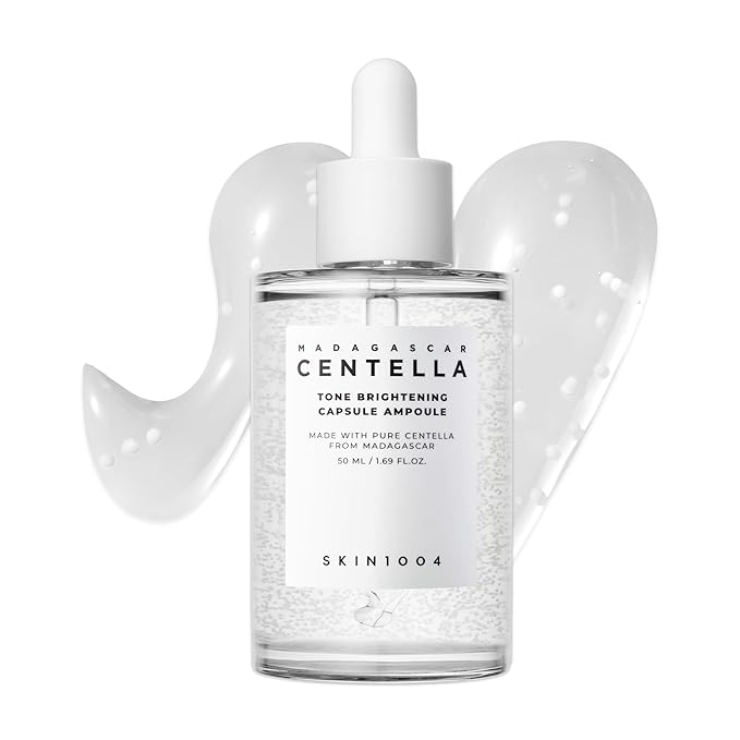 SKIN1004 Tone Balancing Capsule Ampoule, Niacinamide & Centella Serum for Face, Korean Hydrating Facial Serum to Help Balance Uneven Skin Tone with Tranexamic Acid, Korean Skincare, 1.69 fl oz / 50 ml